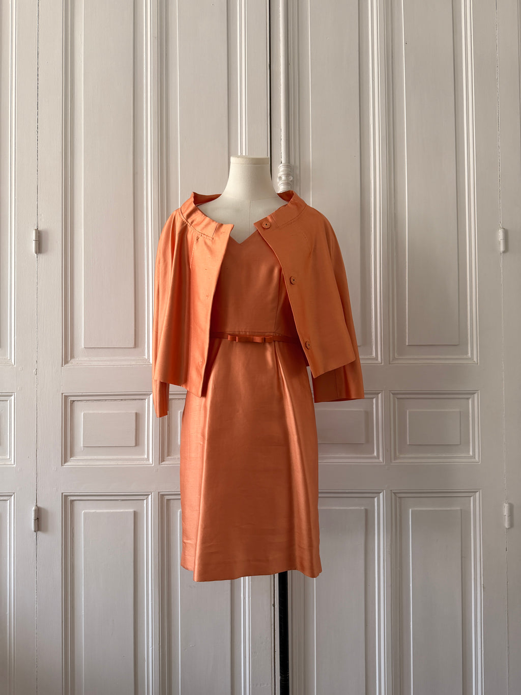 MAXMARA Ensemble robe et veste corail taille 36