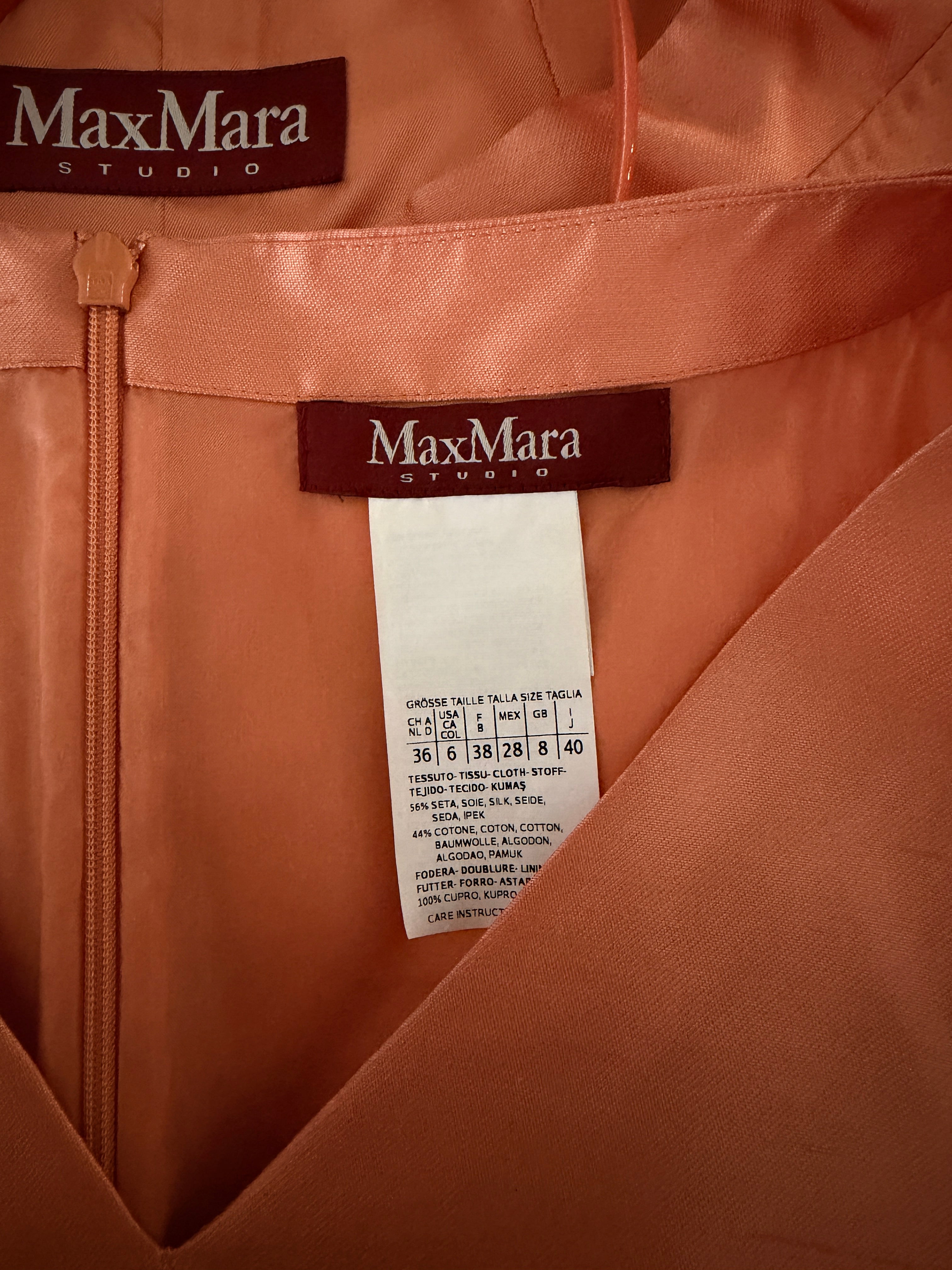 MAXMARA Ensemble robe et veste corail taille 36