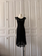 SONIA RYKIEL Robe noire en dentelle taille 38