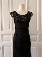 SONIA RYKIEL Robe noire en dentelle taille 38