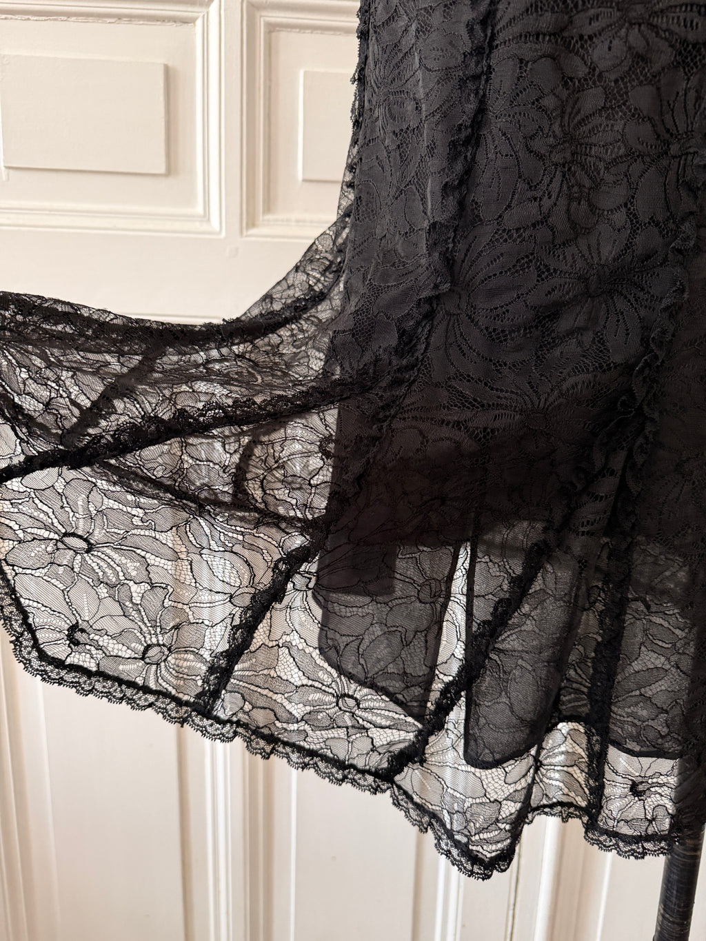 SONIA RYKIEL Robe noire en dentelle taille 38