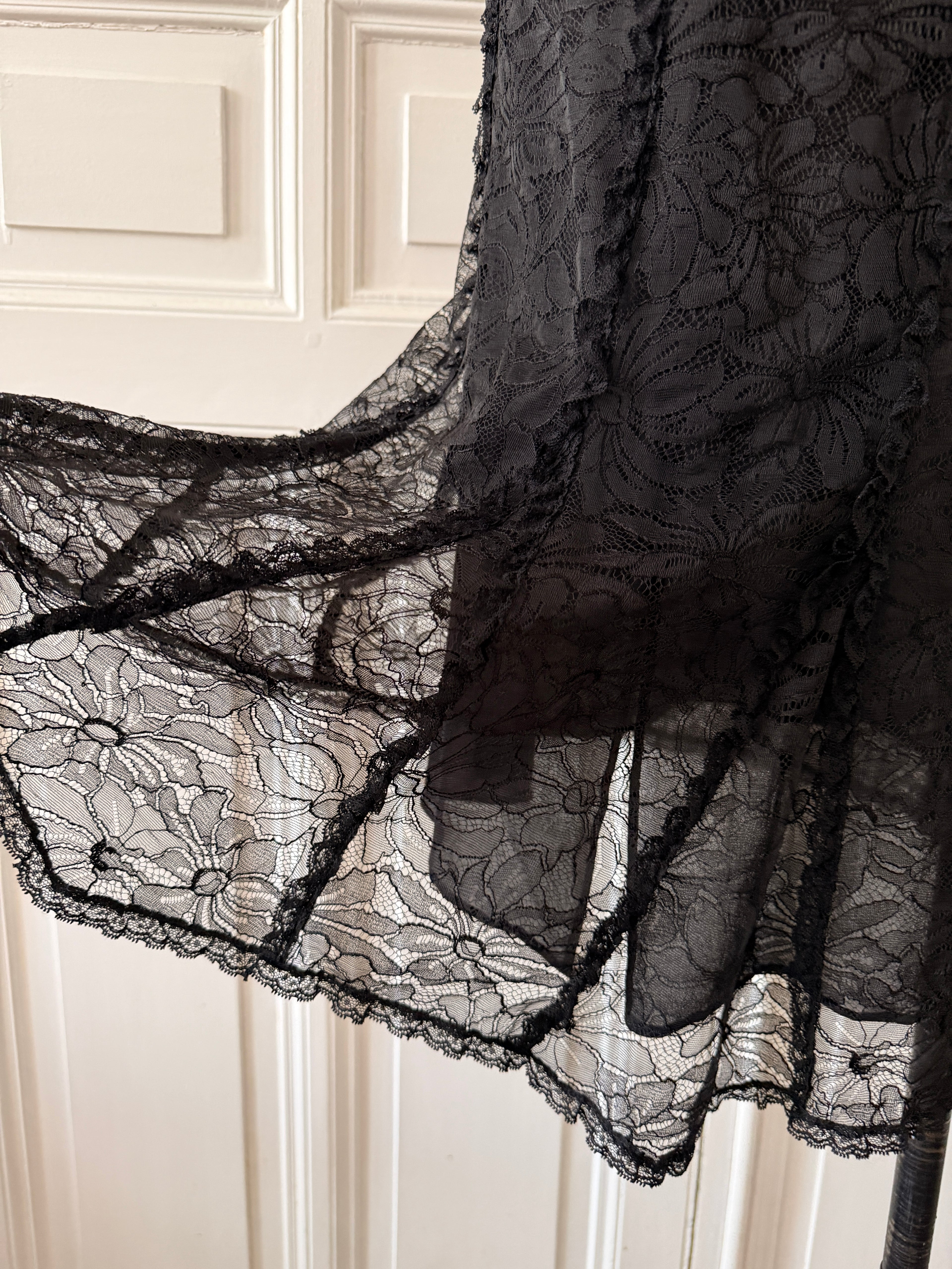 SONIA RYKIEL Robe noire en dentelle taille 38
