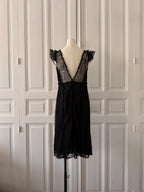 SONIA RYKIEL Robe noire en dentelle taille 38