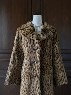 VINTAGE RARE Manteau fourrure Ocelot 1960