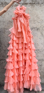 GIAMBATTISTA VALLI Robe en soie à volants