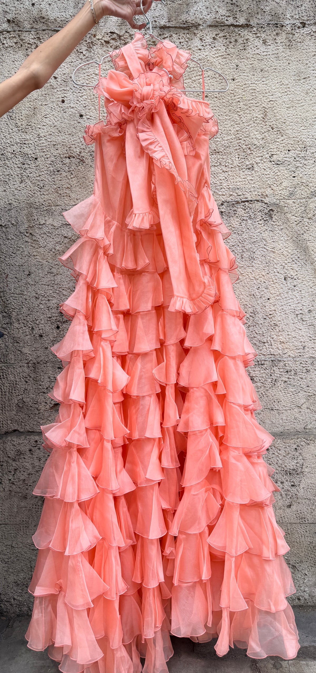 GIAMBATTISTA VALLI Robe en soie à volants