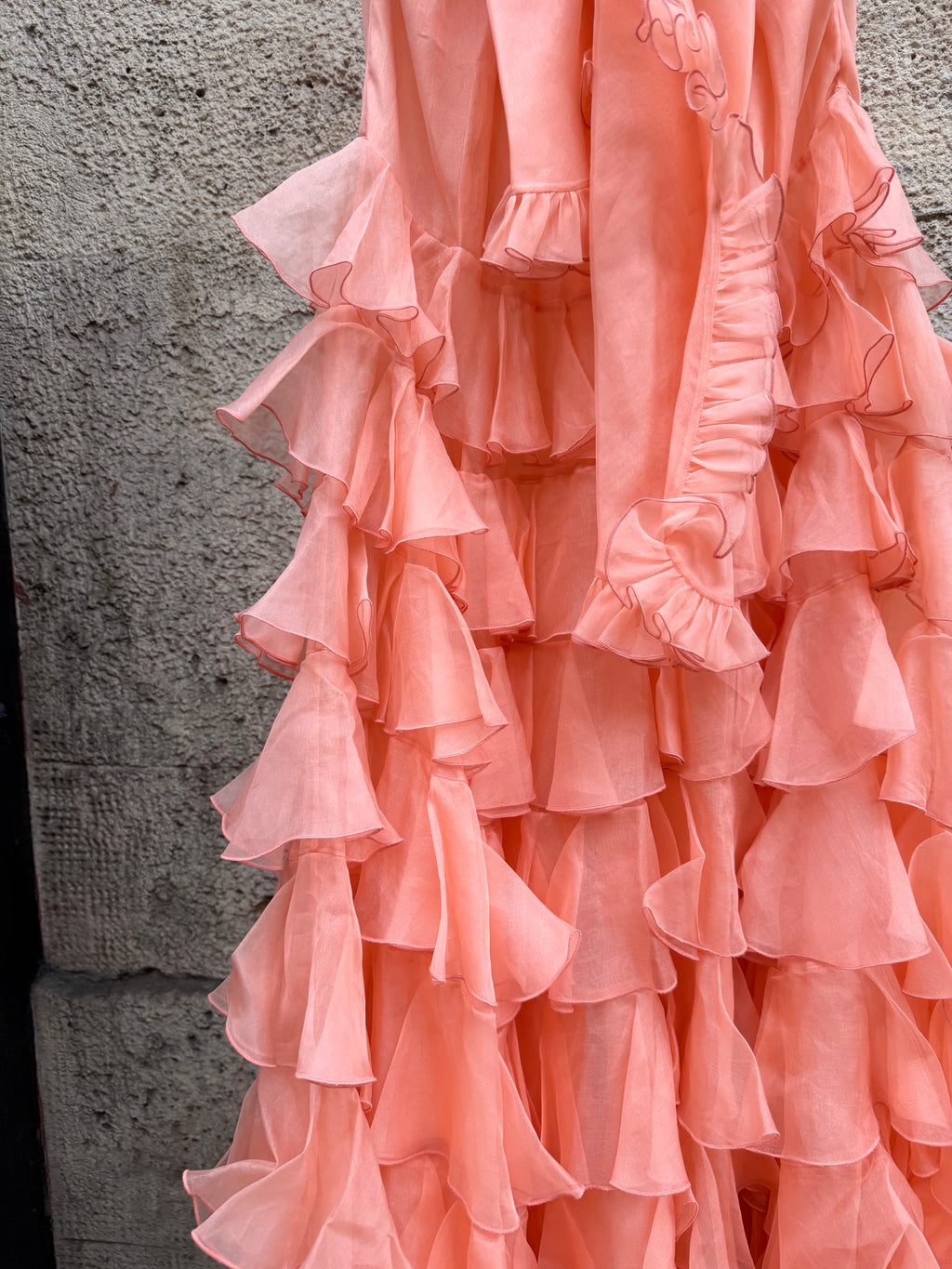 GIAMBATTISTA VALLI Robe en soie à volants
