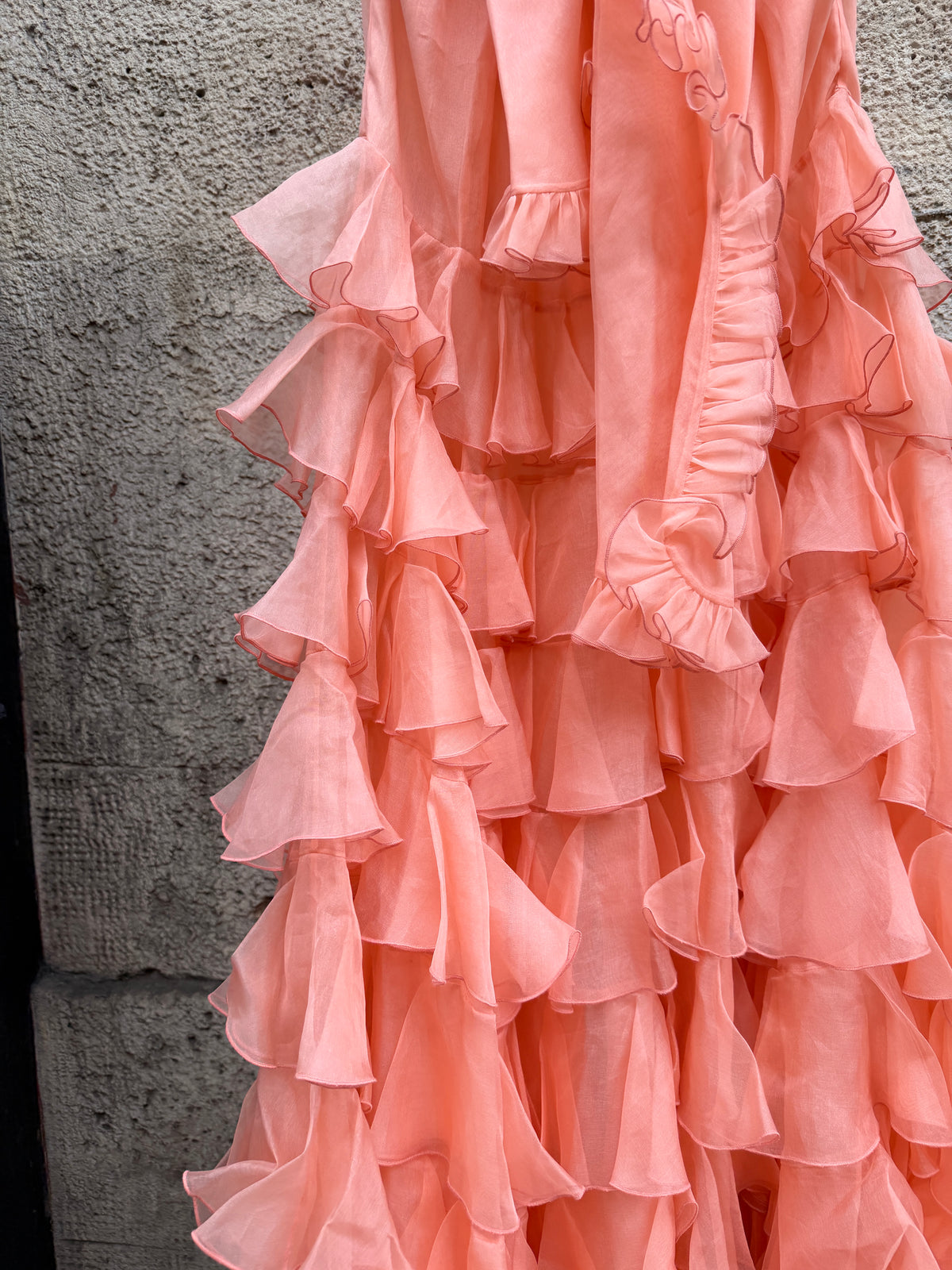 GIAMBATTISTA VALLI Robe en soie à volants
