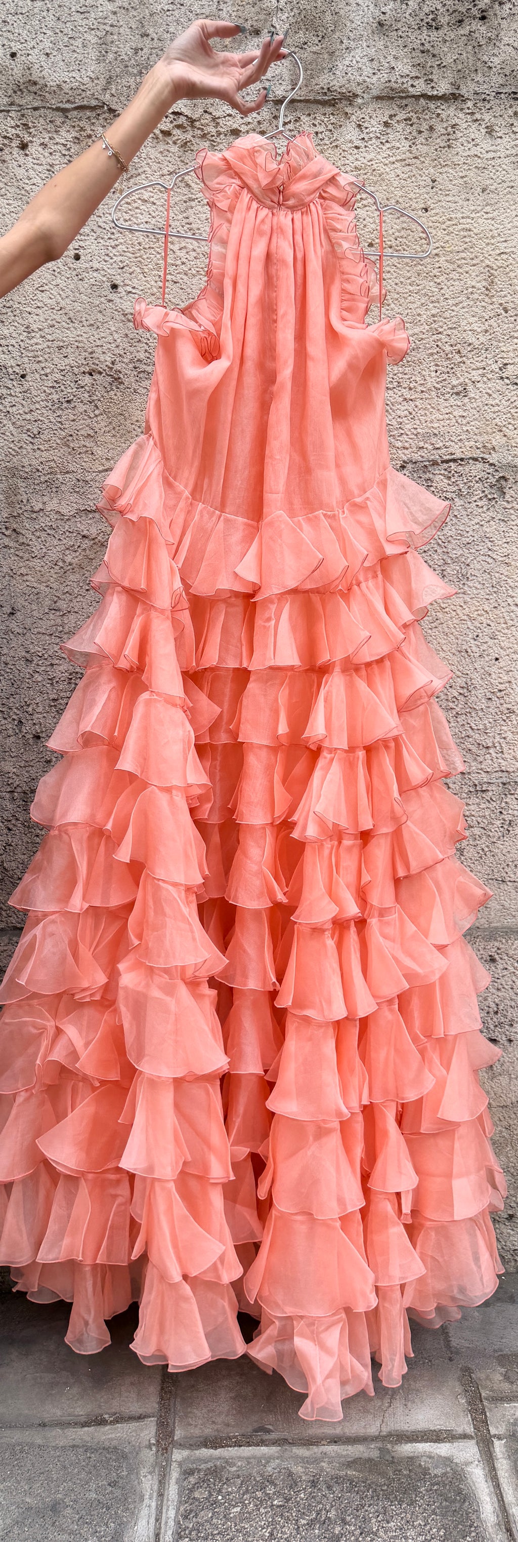GIAMBATTISTA VALLI Robe en soie à volants