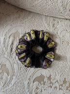 EMMA VERDIER KREMER- Chouchou ornemental couture - Modèle "AURA"- Organza de fleurs brodées