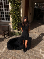 GIAMBATTISTA VALLI Robe Couture noire Automne 2021