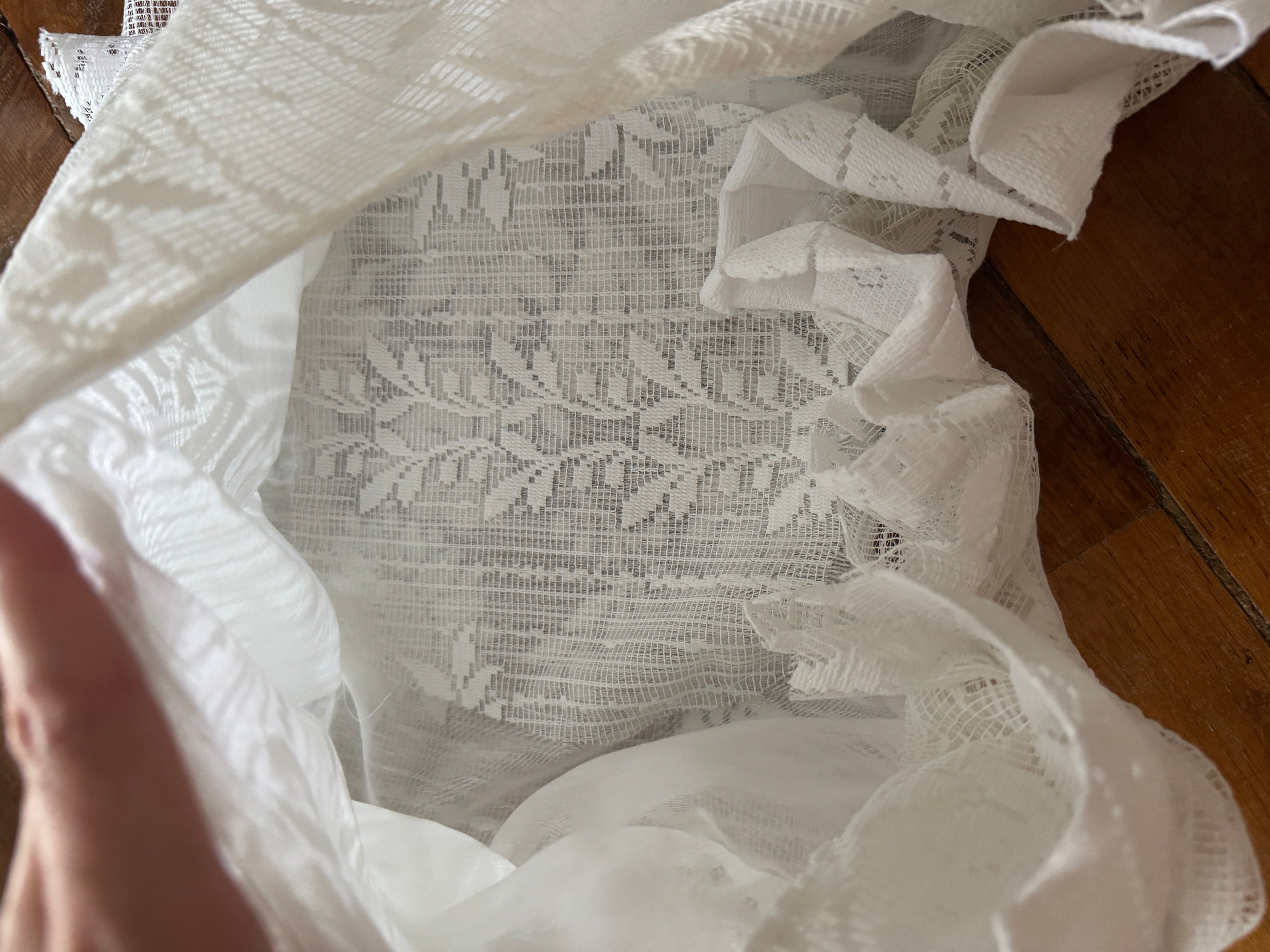 Sac upcyclé dentelle Mémoire